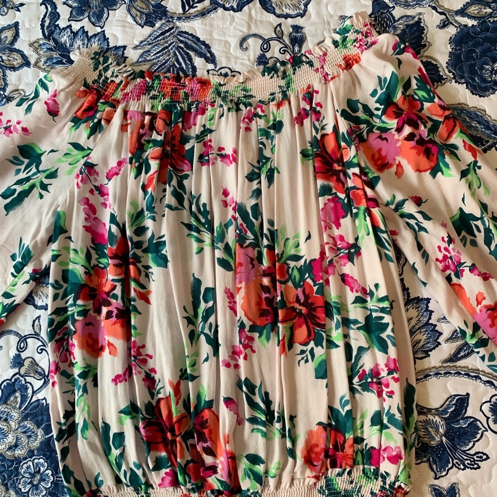 Off The Shoulder Floral Top